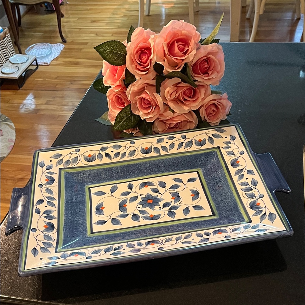 18" Rectangular Serving Platter "Orleans" by Pfaltzgraff